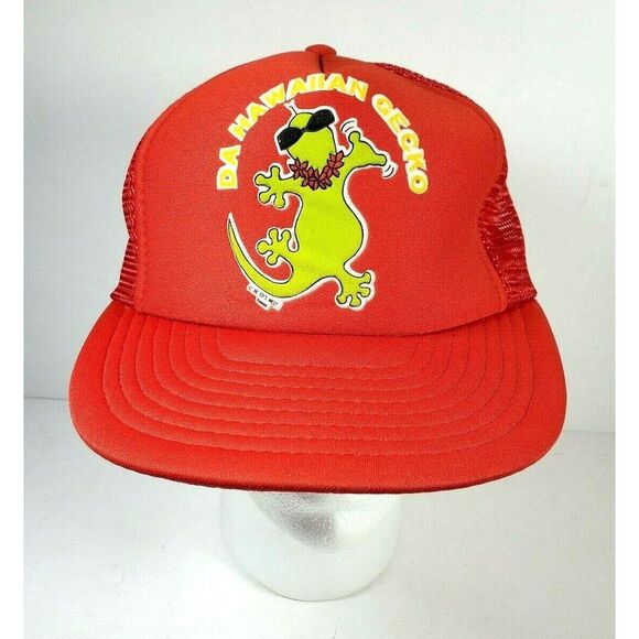Da Hawaiian‎ Gecko Vtg Snapback Hat Cap 1986 Eds West Aloha - Picture 1 of 7